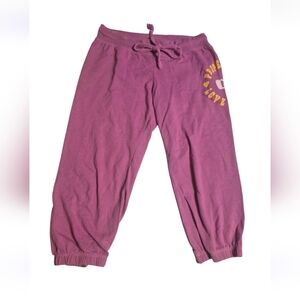 Joe Boxer Purple Cropped Sweatpants